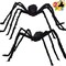 Halloween Outdoor Decorations Hairy Black Spider, Scary Giant Spider Fake Large Spider Hairy Spider Props for Halloween Yard Decorations Party Decor (Black)